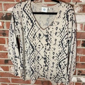 Anthropologie HWR monogram sweater